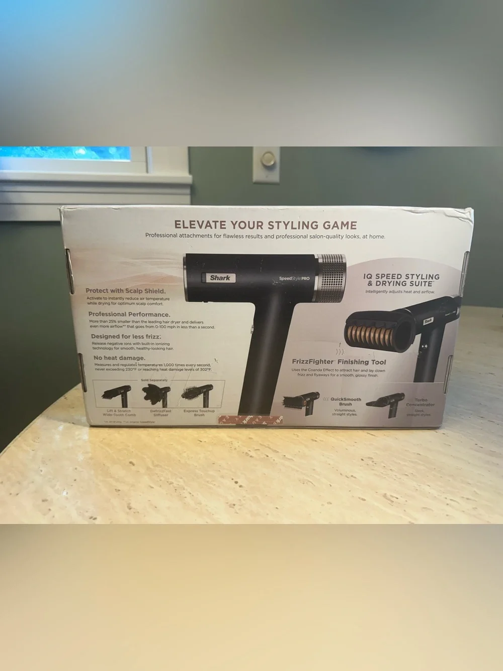 Shark SpeedStyle Pro RapidGloss Finisher&High-Velocity Dryer HD731 READ DESC